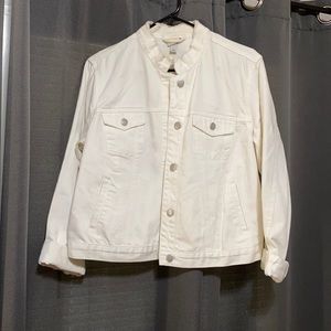 White jean jacket